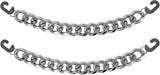 Cadenas para decoración de zapatos Croc, dijes de cadena de metal brillante plateado para adolescentes, hombres, mujeres, adultos, accesorios de zapatos