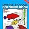 Libro de colorear de biología marina, segunda edición