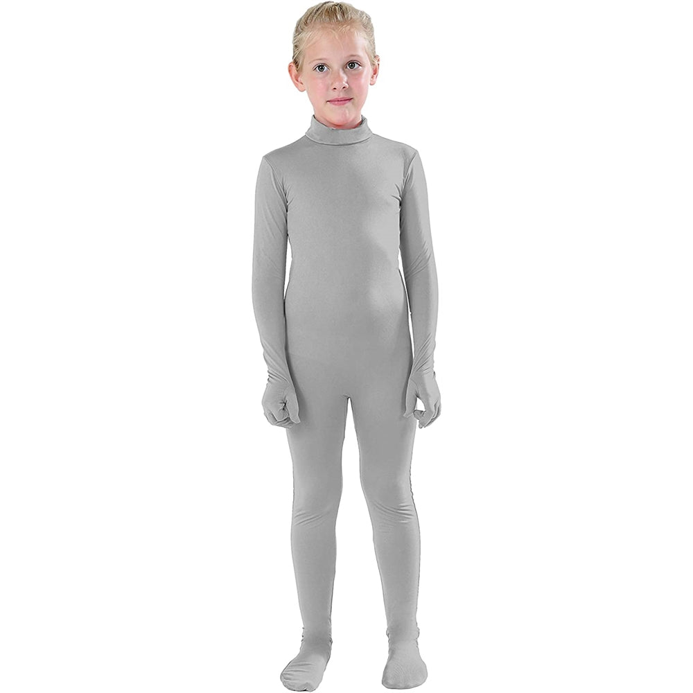 Disfraces de Body enterizo estilo Zentai gris claro talla XL