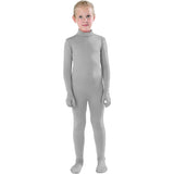 Disfraces de Body enterizo estilo Zentai gris claro talla XL