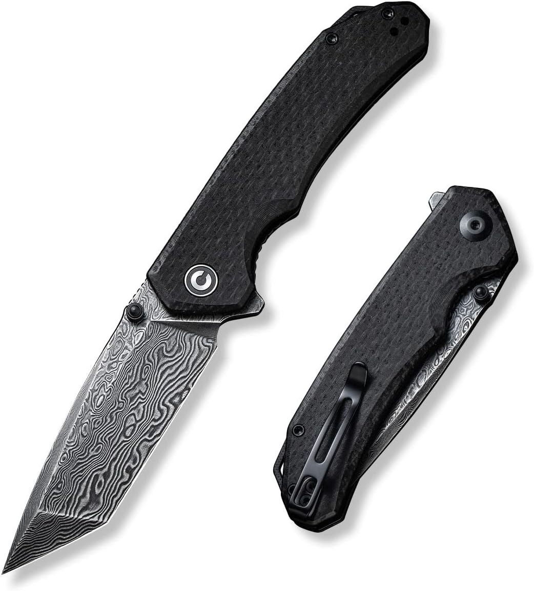 Cuchillo de Bolsillo Plegable Tanto Damasco 3.5 con Micarta