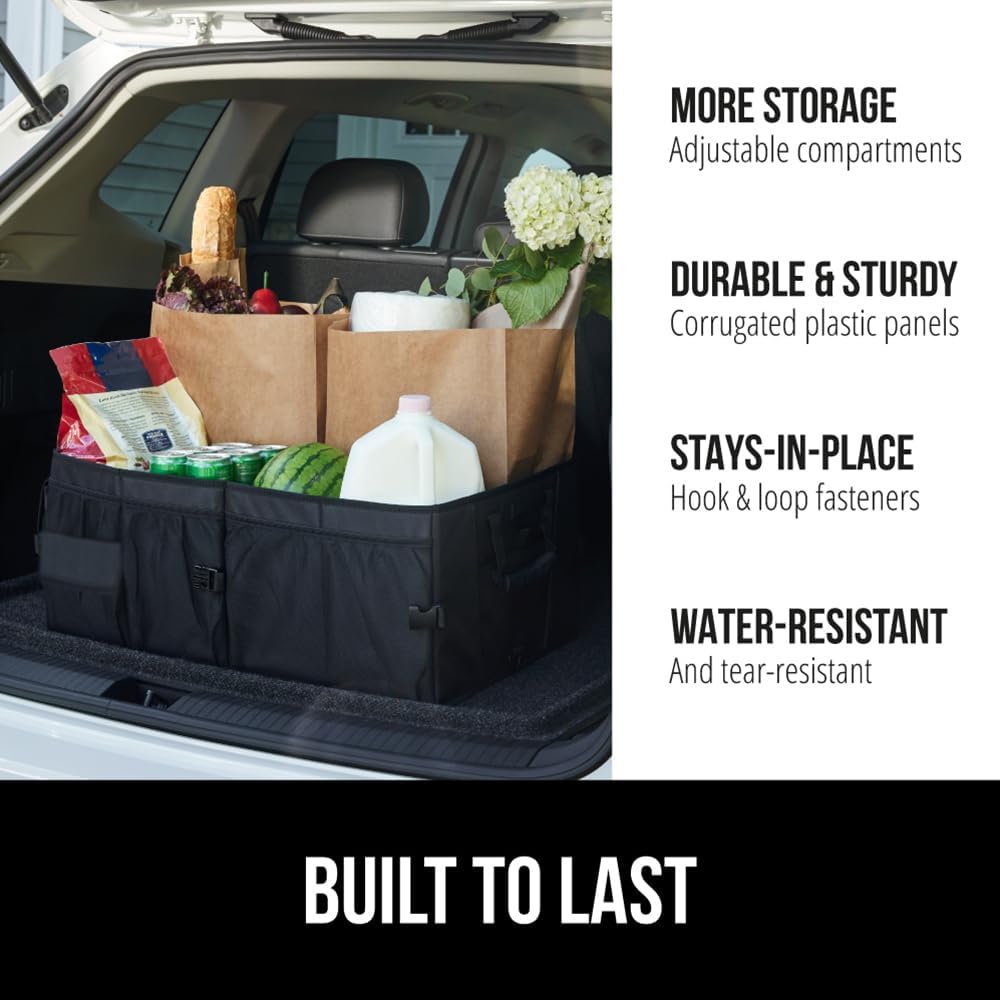 Organizador de maletero Gorilla Grip, resistente y plegable