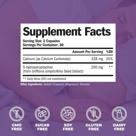 Suplementos de serotonina 5HTP para mujeres y hombres