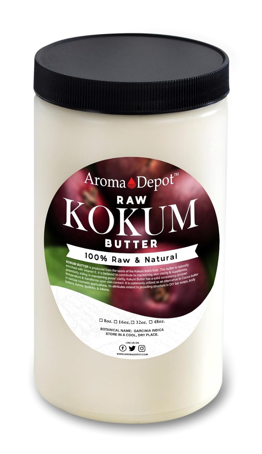 Manteca de Kokum Sin Refino para Piel, Cuerpo y Cabello