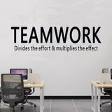 Vinilos Decorativos SEATUNE - Citas de Trabajo en Equipo 45X16