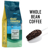 Café Decaf Highlander Grogg Door County Coffee 10 oz Grano Medio