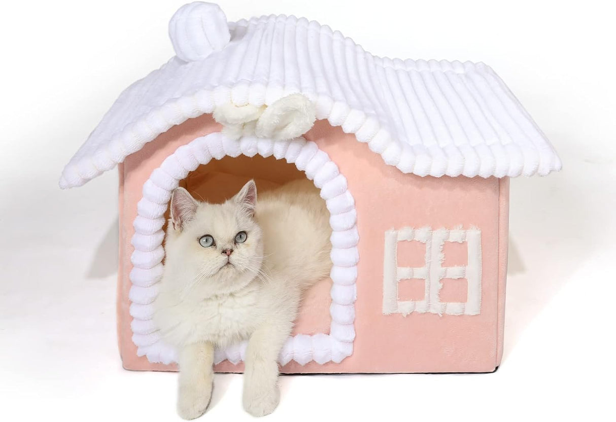 Casa para Gatos Jiupety, con chimenea, espacio interior amplio
