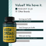 Suplementos Alimenticios vegano Omega 3 DHA aceite de algas