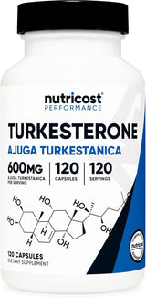 Nutricost Turkesterona Suplemento 600mg, 120 cápsulas