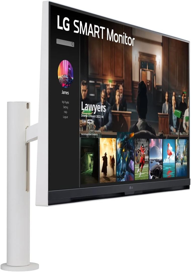 Monitor 4K UHD 32 LG Ergo Stand, Smart, 32SQ780S