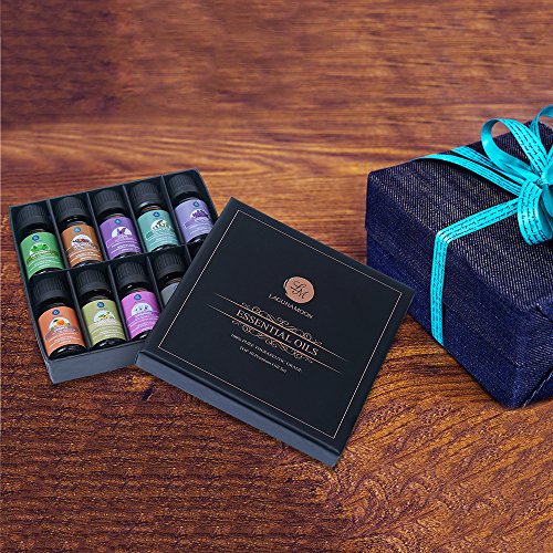 Essential Oils,Top 10 Pure Aromatherapy Oils Set de regalo