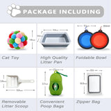 Caja de arena plegable pequeña para gatos SLkuniu