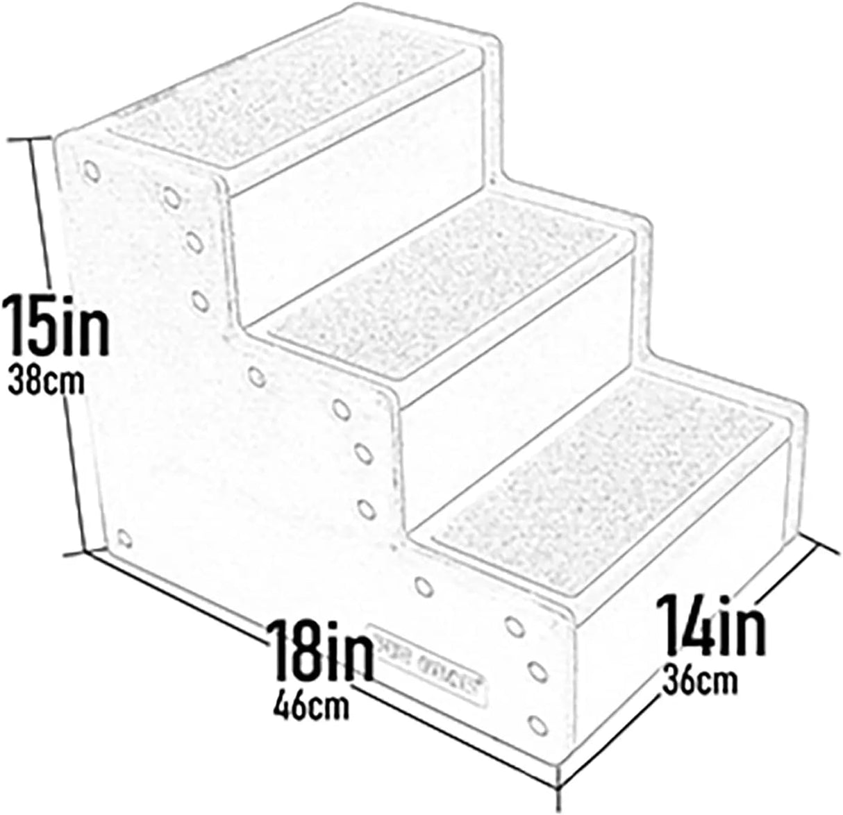 Escalera para perros pequeños, Blanco PG9630EGU Pet Gear