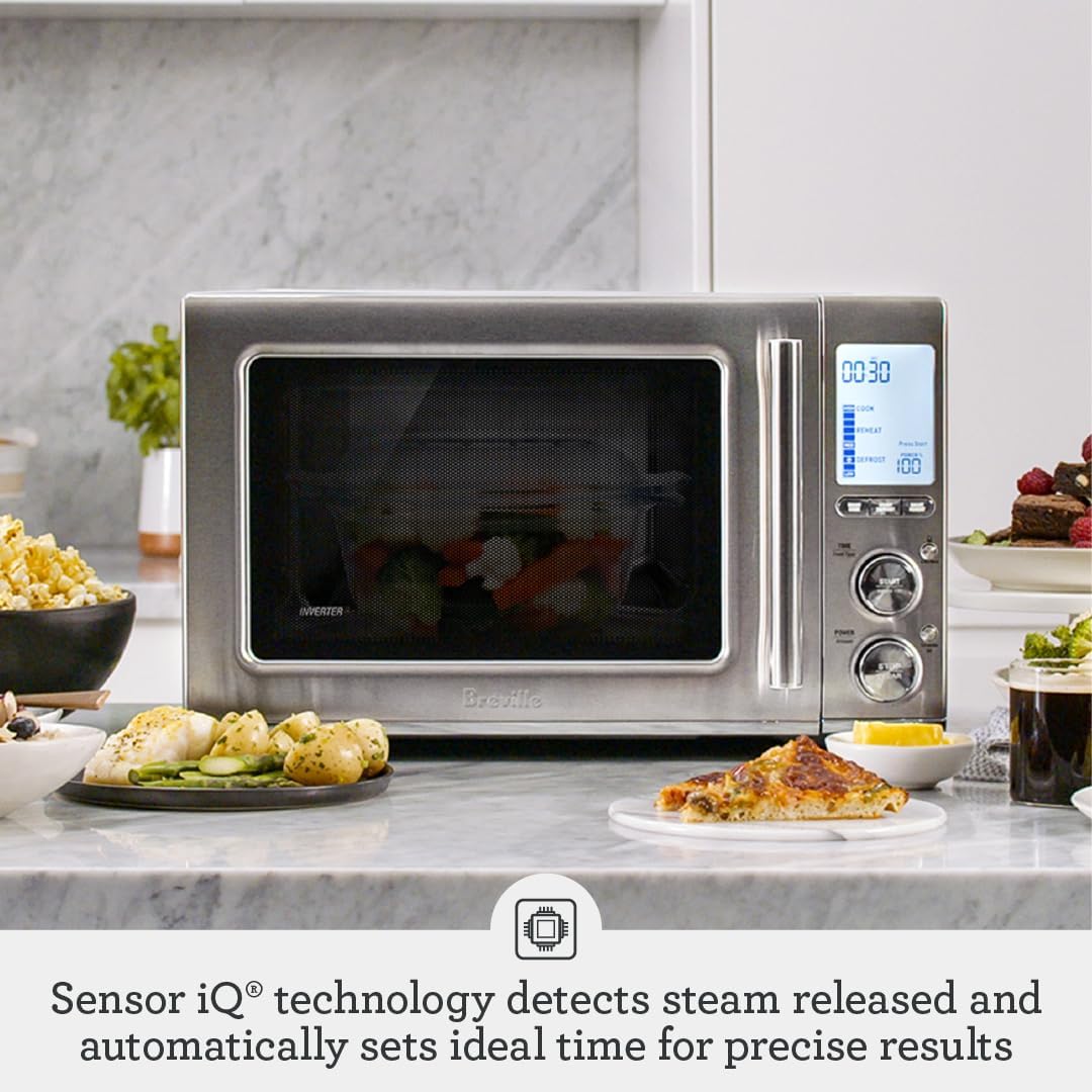 Microondas Breville Smooth Wave, 850W, Modelo BMO850BSS1BUC1