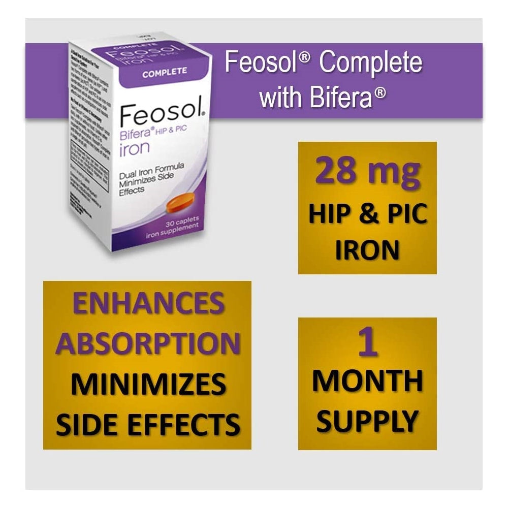 Suplementos Alimenticios Completo con cápsulas de hierro