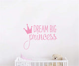 Vinilo Decorativo Dream Big Princess YMX18 para Niñas