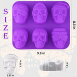 Moldes de silicona Sakolla para pasteles en forma de calavera