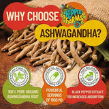 Cápsulas de Ashwagandha orgánicas - Raíz de Ashwagandha