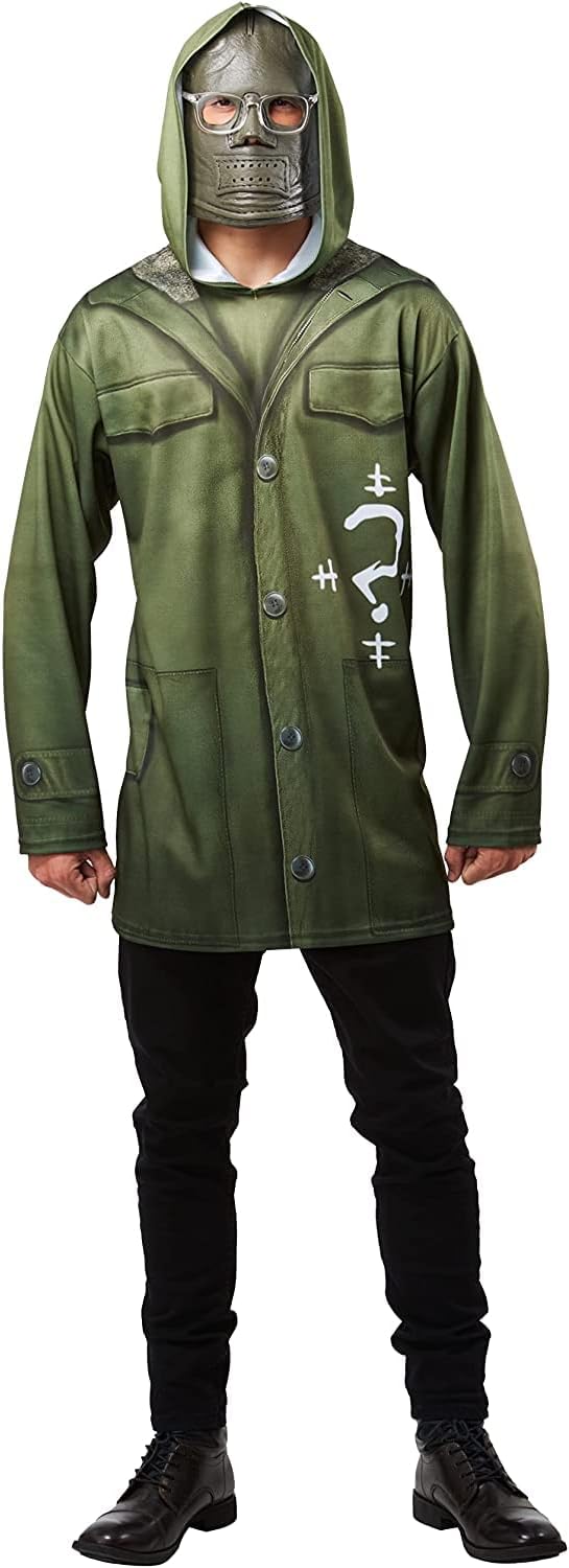 Disfraz Adulto Acertijo de Batman, Top y Máscara, Talla Grande