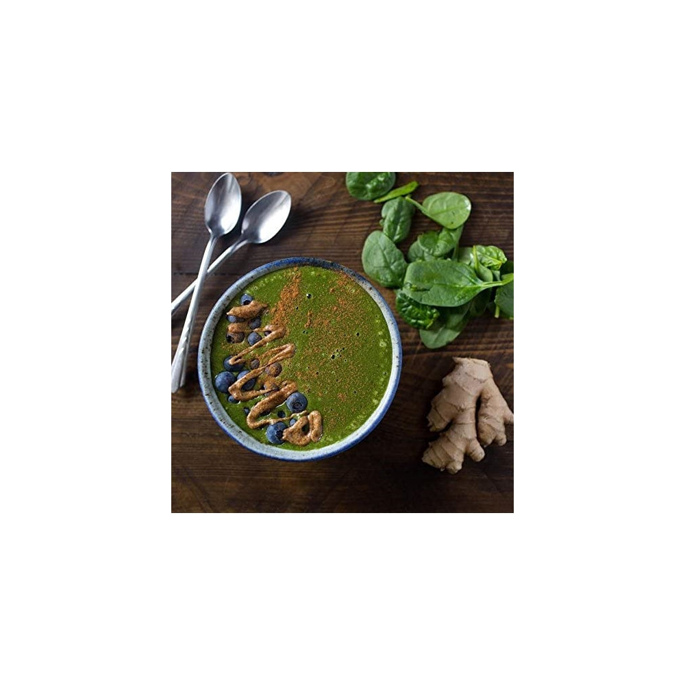 Polvo de vegetales con espirulina, prebióticos y probióticos