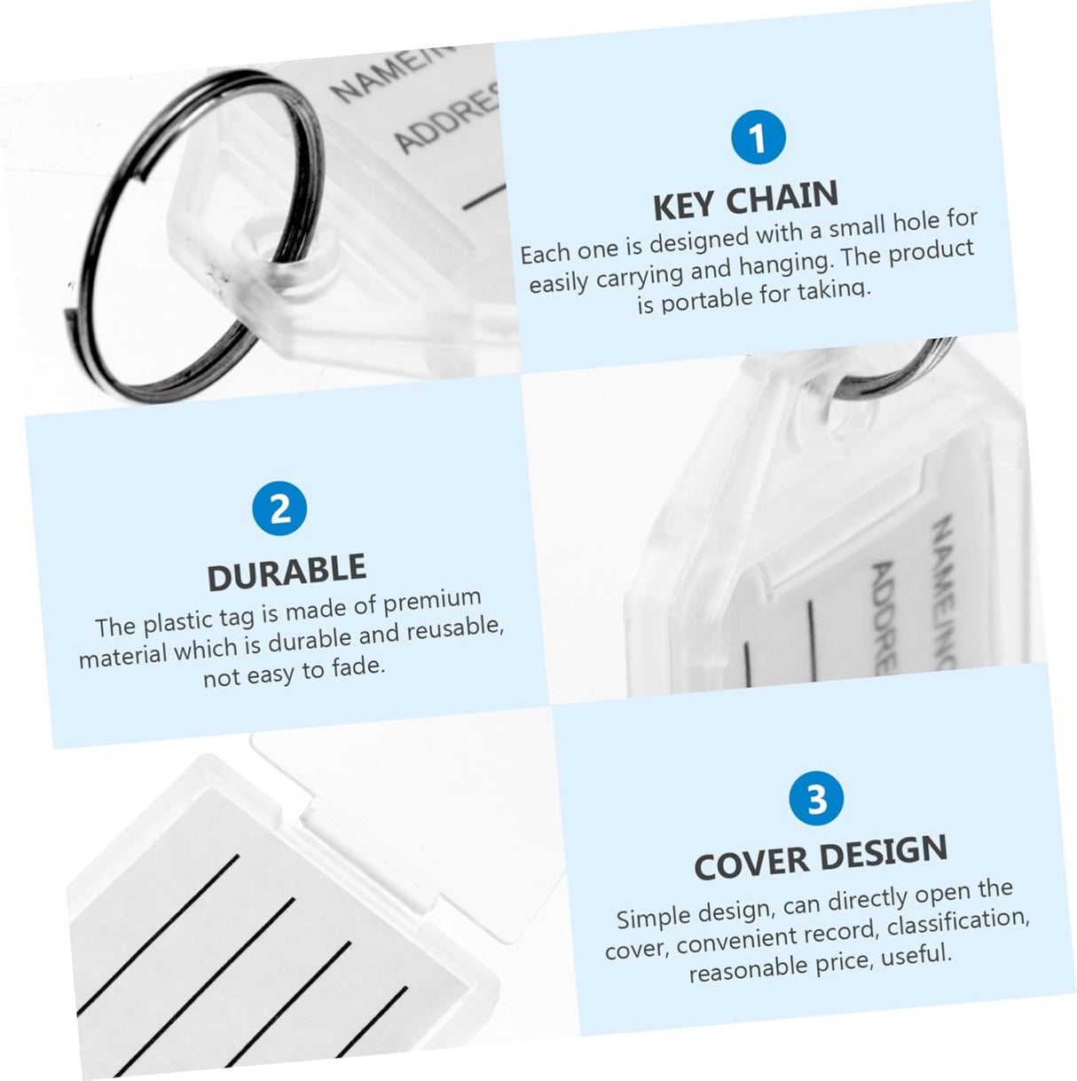 STOBAZA 30 piezas de categoría, llavero para llaves