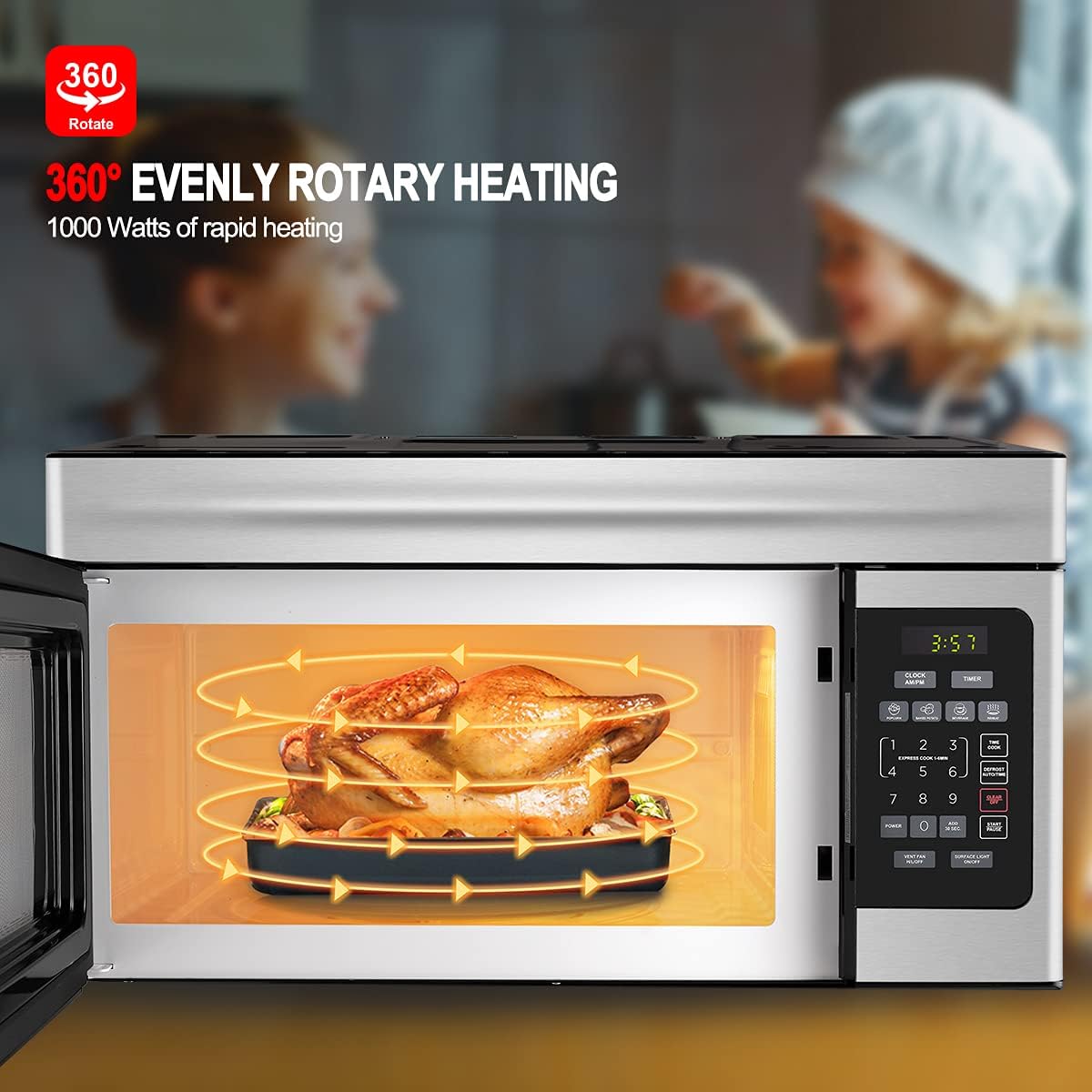Microondas sobre la estufa GASLAND Chef OTR1603S 1.6 Cu. Ft.