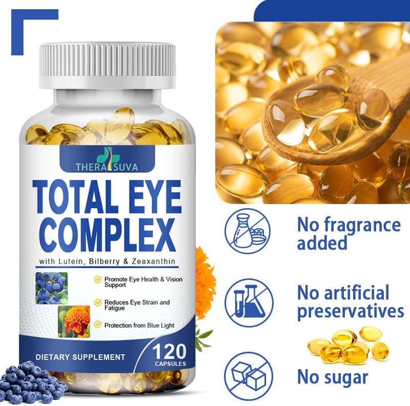 Suplemento total de complejo ocular con luteína +zeaxantina