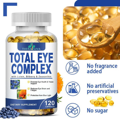 Suplemento total de complejo ocular con luteína +zeaxantina