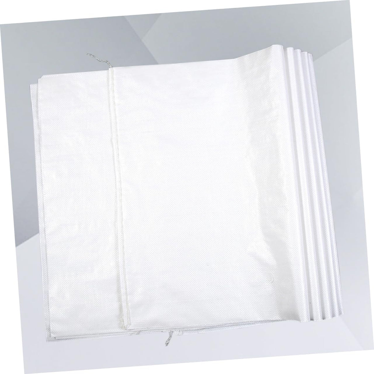Gatuida Bolsa de embalaje 10 unids Sack Race Polywoven Bag Bolsa de piel de serpiente Bolsas de arena Saco de Gunny Bolsa de basura Bolsa de embalaje de laminación blanca