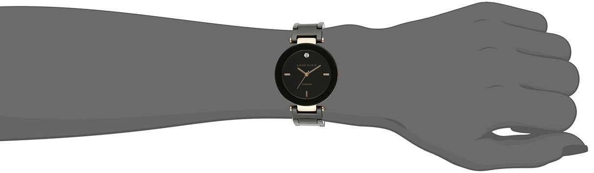 Reloj Anne Klein AK / 1018RGBK de diamantes para mujer,reloj