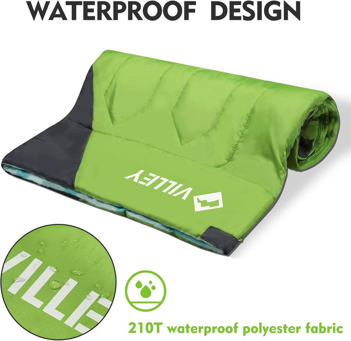 Saco de dormir para camping para 3 estaciones de clima