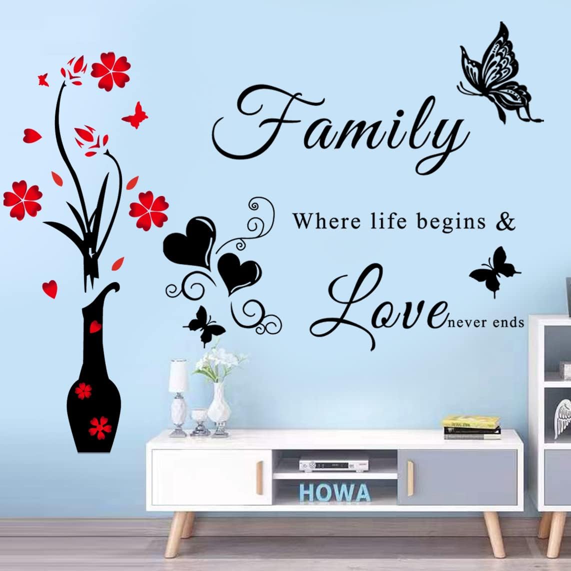 Vinilos Decorativos Familia - Adhesivos Removibles para Pared