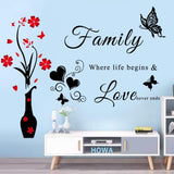 Vinilos Decorativos Familia - Adhesivos Removibles para Pared