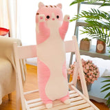 Peluche Adorable almohada con diseño de gato de caricaturas
