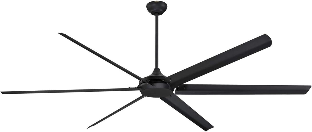 Ventilador de techo industrial negro mate