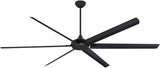 Ventilador de techo industrial negro mate