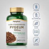 Suplemento de Pygeum Piping Rock 100mg 240 Cápsulas Non-GMO