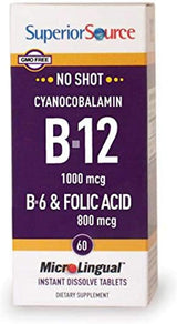 Tableta multivitamínica de ácido fólico Superior Source