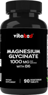 Magnesium Glycinate 10000mg, 300mg Mg, 90 Veg Tablets