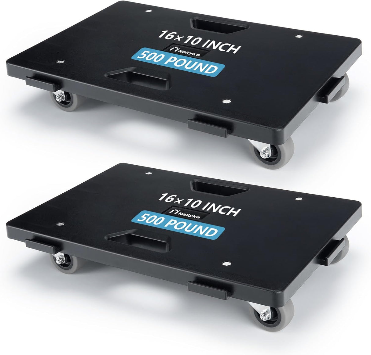 Dolly Móvil Nellyke, Capacidad 500LBS, 2 Piezas, 16''x10