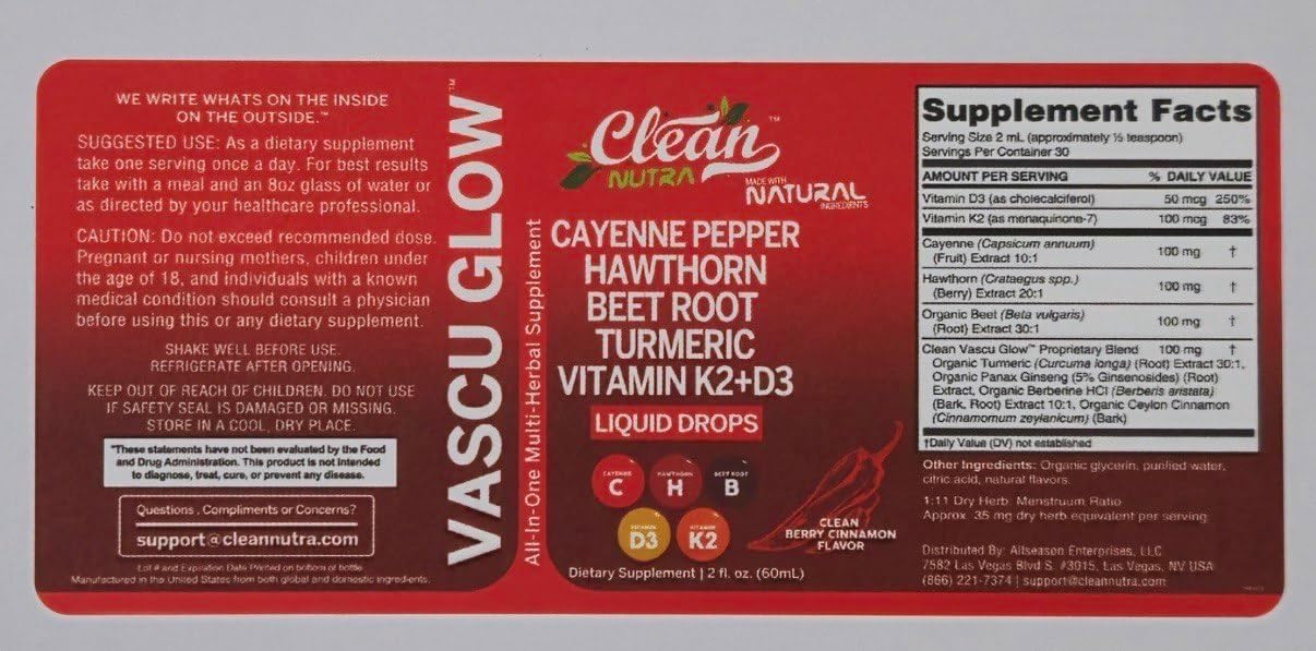 Suplemento Nutra Cayenne + Berry, D3 K2, Cúrcuma, Ginseng, Berberina