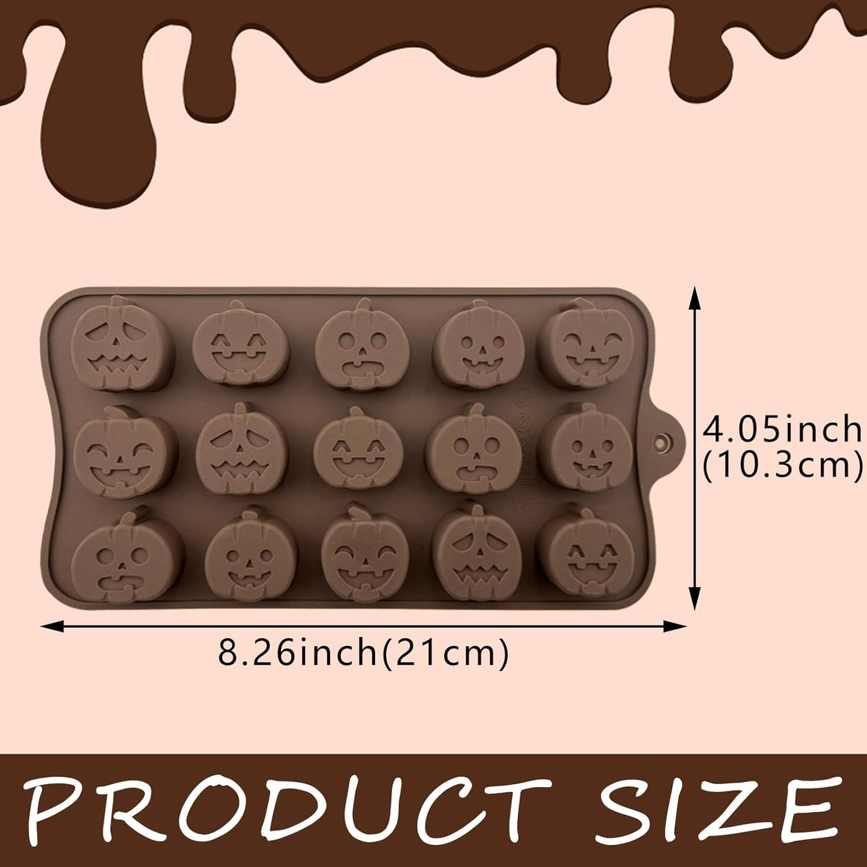 Moldes Silicona Halloween 2 Piezas para Galletas y Chocolates