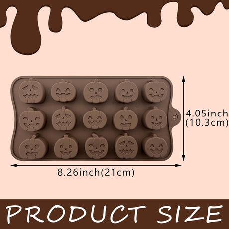 Moldes Silicona Halloween 2 Piezas para Galletas y Chocolates
