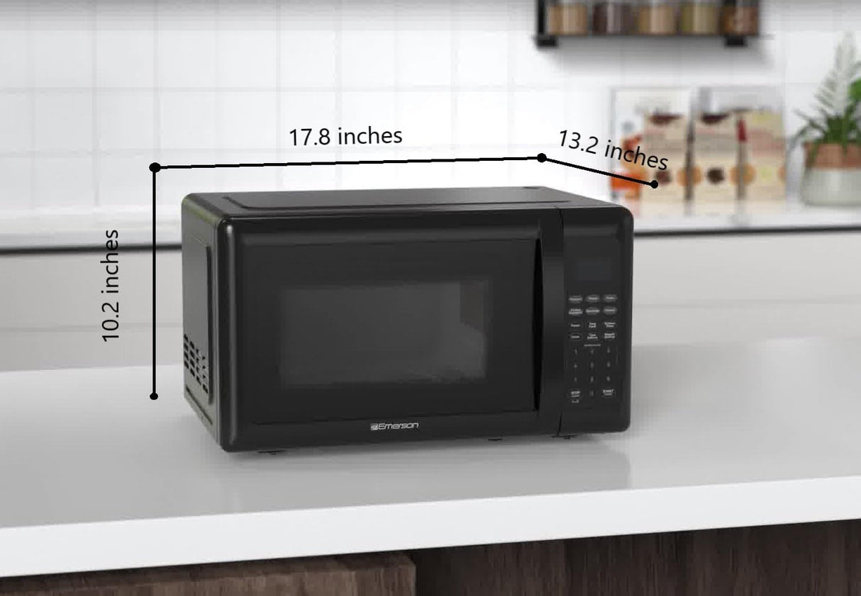 Horno Microondas Emerson MW7302B 0.7 Cu. Ft. 700W, 10 Niveles