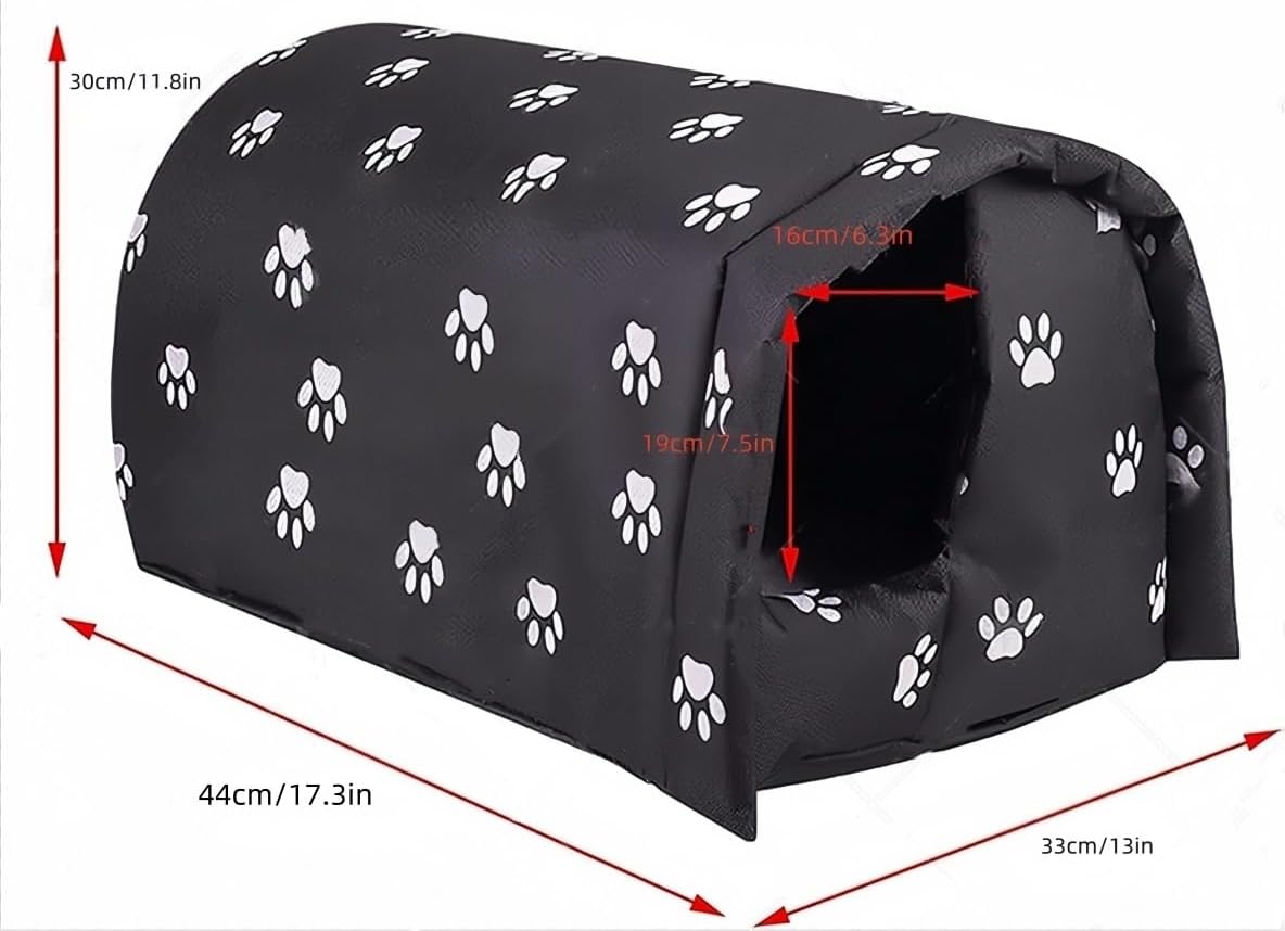 Casa para Gatos Exteriores, Refugio Resistente, Modelo P-2023