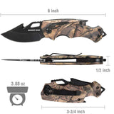 Cuchillo de Bolsillo Plegable con Abridor y Rompevidrios