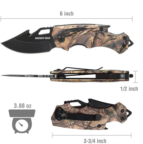 Cuchillo de Bolsillo Plegable con Abridor y Rompevidrios