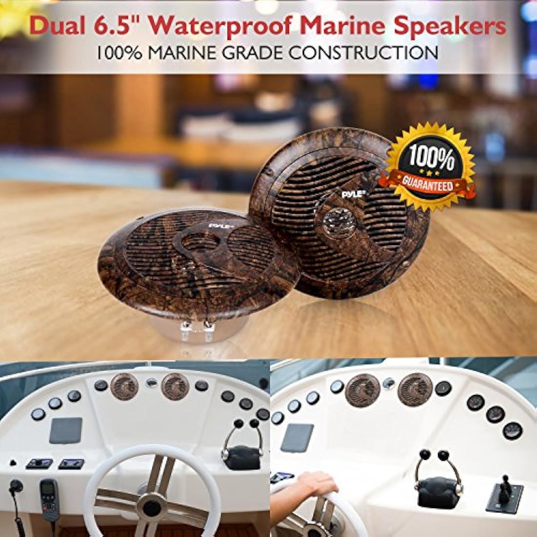 Parlantes marinos dual PYLE PLMR60DK