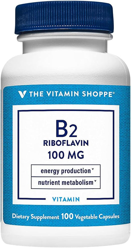Suplemento de Vitamina B2 (Riboflavina) 100mg, The Vitamin Shoppe