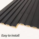 Paneles de Pared 3D Art3d, 8-Pack 108 x 6 Pulgadas, WPC